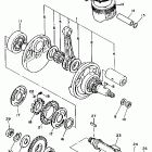 SRX600S Коленчатый вал и Поршень
