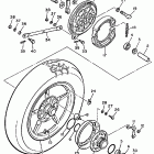 XJ700XS Maxim X Заднее колесо