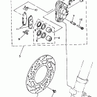YZ 490 Front brake-caliper