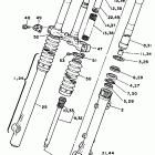 XT 350 Передняя вилка