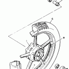 XJ700XN Maxim X Переднее колесо