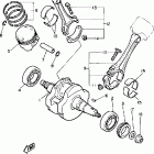 XV1000LC/XV1000L Коленчатый вал и Поршень