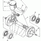 YZ 490 Коленчатый вал и Поршень