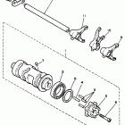 XV 700 Shift cam-fork