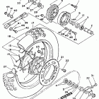 YZ 490 Заднее колесо