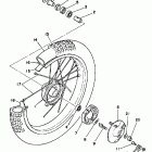YX 80 Переднее колесо