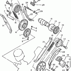XV1000LC/XV1000L Цепь механизма газораспределения