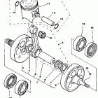 YZ250K Crankshaft piston yz250k