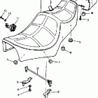 XV750K Сидение