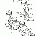 XJ 650L Коленвал,поршни
