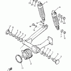 XJ750MK Swing arm-rear shocks