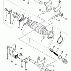 TT 500 Shift cam - fork