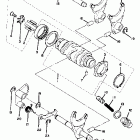 TT 500 Shift cam - fork