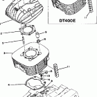 DT250E/DT400E Cylinder cylinder head