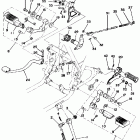XS 360 Stand footrest brake pedal
