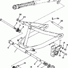 YZ100C/YZ125X Бугель (задний рычаг)