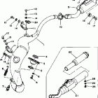 YZ100C/YZ125X Выхлопная система