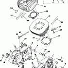YZ100C/YZ125X Crankcase cylinder