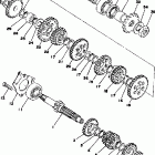 YZ100C/YZ125X Трансмиссия