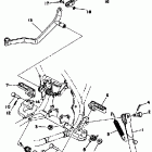 YZ100C/YZ125X Stand footrest brake pedal