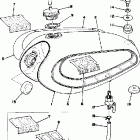 YZ100C/YZ125X Топливный бак