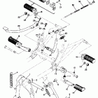 TX 750 Stand footrest brake pedal