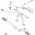 G6S Stand footrest brake pedal