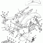 CS 3 Frame, rear cushion & rear fender