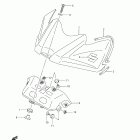 GSX-R750 Fuel tank front c0ver (model k9)