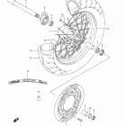DR-Z400SM Front wheel (model k5 / k6)