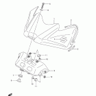 GSX-R750 Fuel tank front c0ver (model k8)