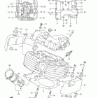 VL1500,T Boulevard C90 Головка цилиндров (задняя)