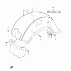 VL1500,T Boulevard C90 Rear fender (model k7)