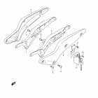 VZ1500 Boulevard M90 Рама задняя часть