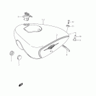 LS650 Boulevard S40 Топливный бак (model k9)
