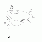 LS650 Boulevard S40 Топливный бак (model k5 / k6 / k7 / k8)