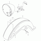 VL1500,T Boulevard C90 Front fender (model k5 / k6)