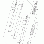 DR200SE Передняя вилка