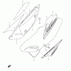 DR650SE Frame cover (model k8 / k9)