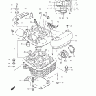 LS650 Boulevard S40 Головка цилиндра