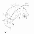 VL1500,T Boulevard C90 Rear fender (model k8)