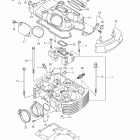 VZ1500 Boulevard M90 Задняя головка цилиндров