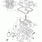 DL650,A Задняя головка цилиндров