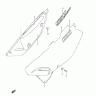 DR650SE Frame cover (model k6 / k7)