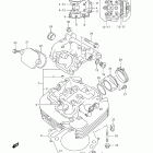 DR650SE Головка цилиндра