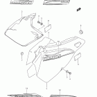 DR-Z400SM Frame cover (model k7 / k8)