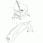 DR-Z400SM Front fender (model k9)