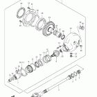 VZ1500 Boulevard M90 Propeller shaft / final drive gear
