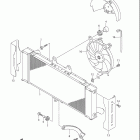 GSX650F Радиатор