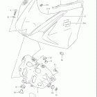 GSX-R1000 Облицовка топливного бака (model k8)
